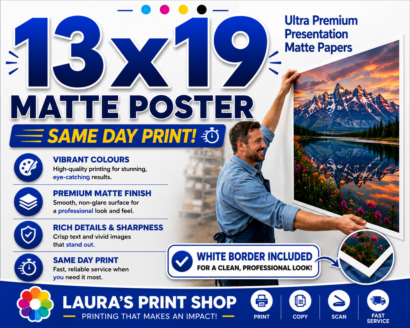 13X19 Matte Poster (Same Day)