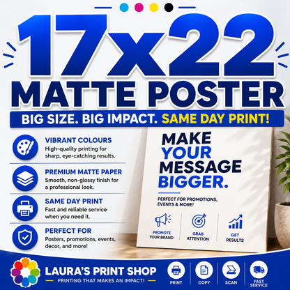 17x22 Matte Poster