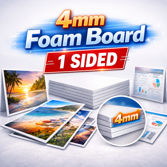 4mm Foam Board - 1 Sided
